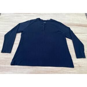 DULUTH Trading Co Thermal Sweatshirt Long Sleeve‎ Waffle Knit Men's Blue SIZE XL
